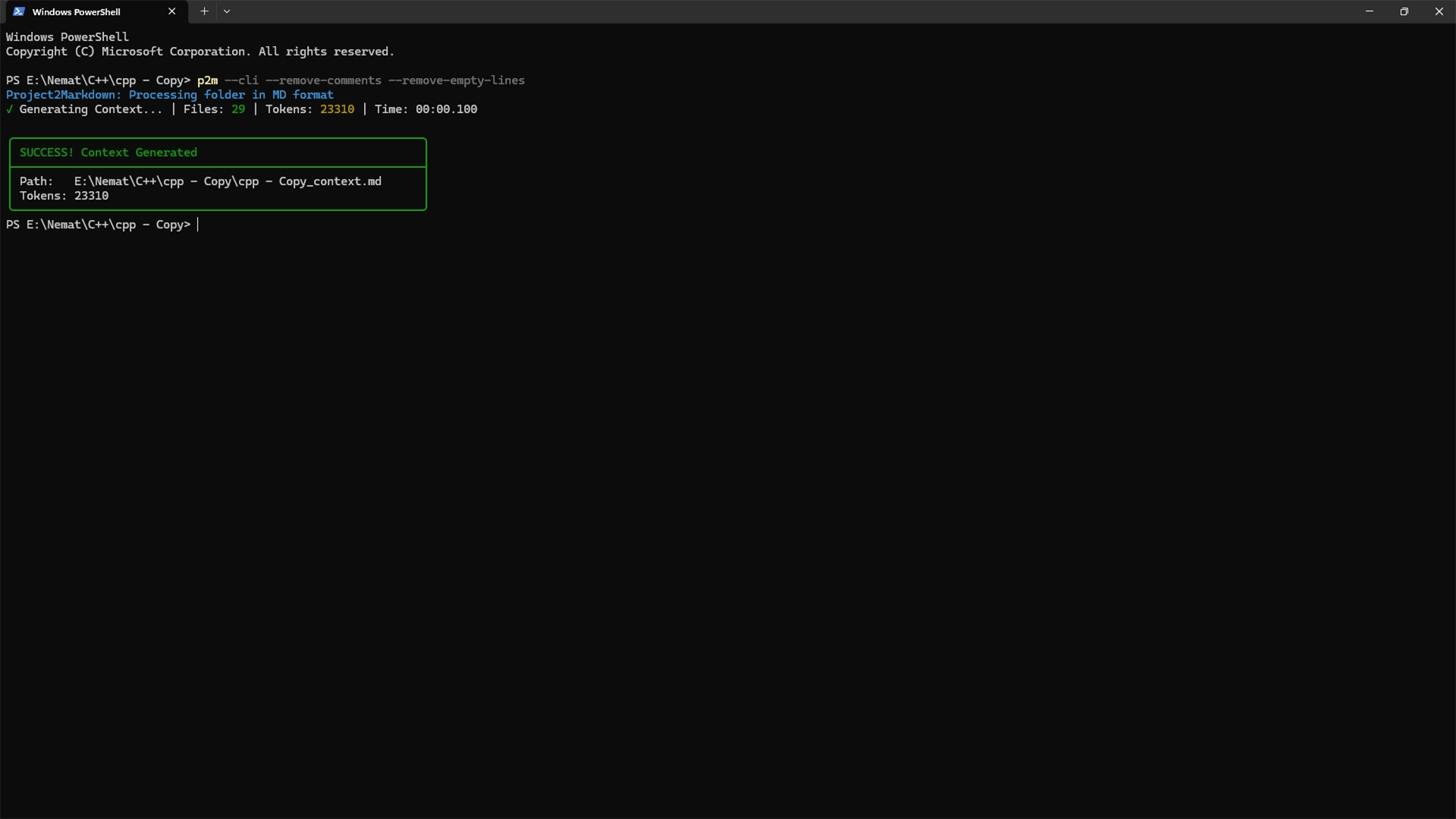Placing the binary inside the cloned UE5 folder